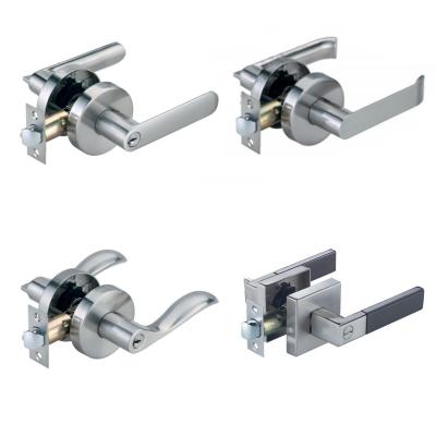 Zinc Alloy Door Lock Triple Lever Lock Adjustable Plating Handle Lock Passage Door Lock Keyless Stainless Steel Door Han