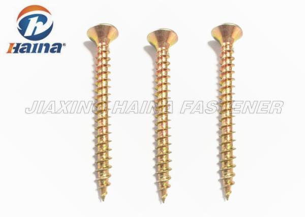 Zinc Plated C1022 Material Drive Self Tapping Screws For Wood Plate
