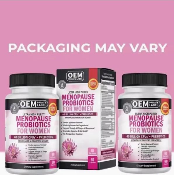 Women Natural Extracts Probiotics Capsules For Balance Hot Flashes Menopause Relief