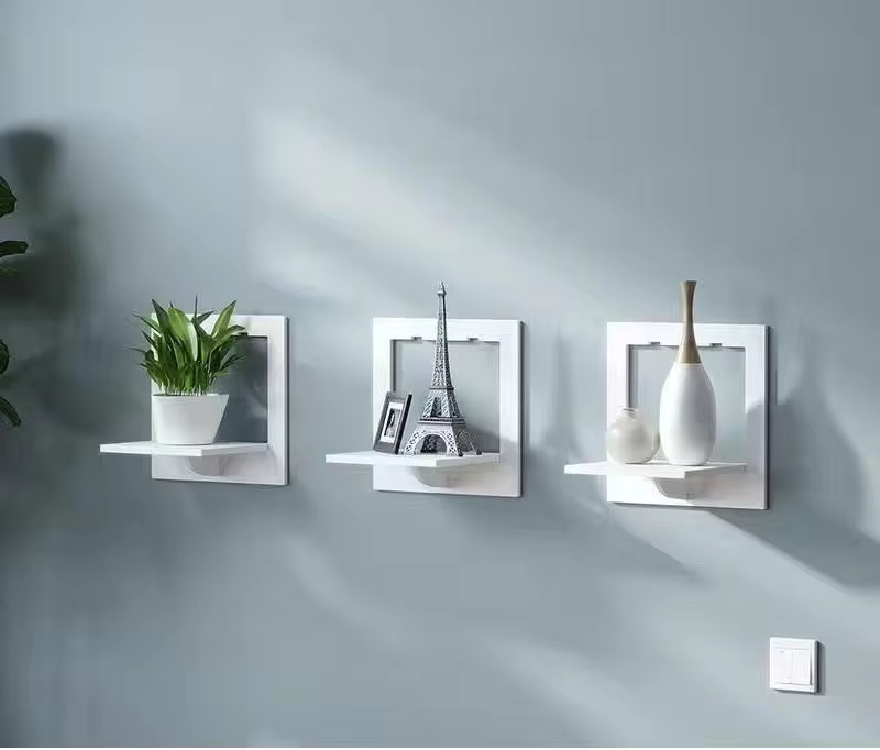 High Quality Wall Organizer Floating Storage Shelves Wall Mounted Flower Pot Holder Racks for Living Room Bedroom