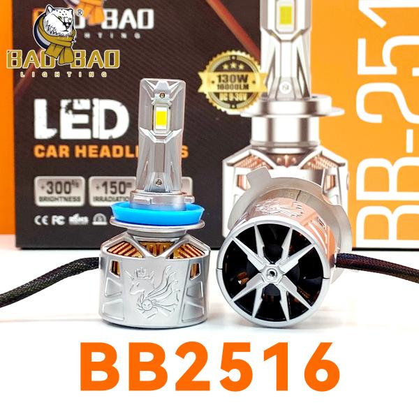 BAOBAO BB2516 4 Coppers 6000K 200W 180W 160W LED Headlight Bulb For Car