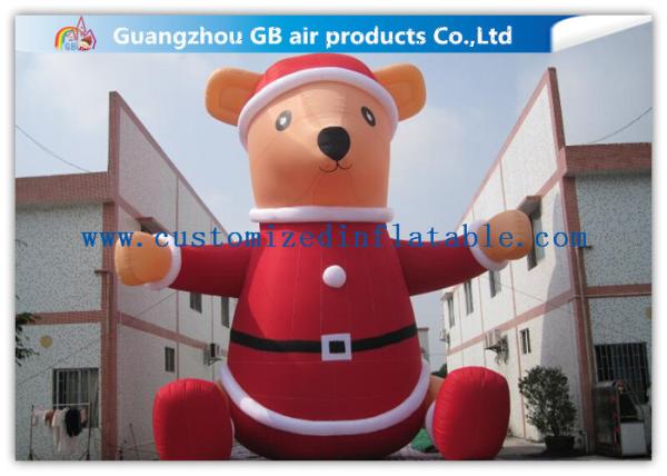 Giant Xmas Outdoor Inflatable Holiday Decorations Cartoon Models For Merry Christmas