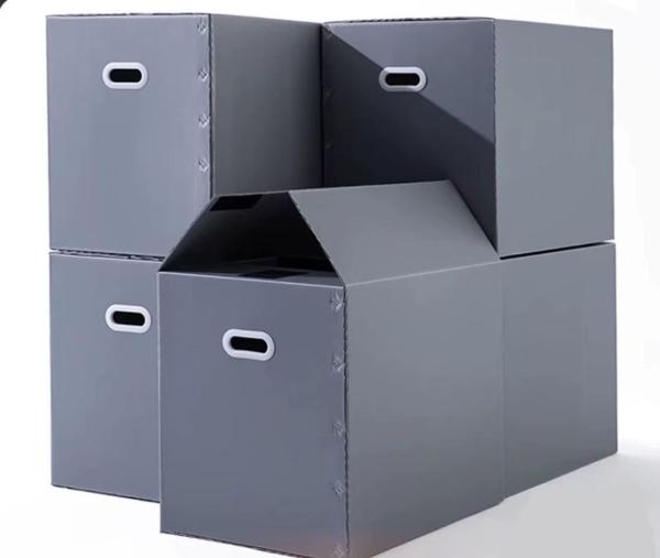 Reusable Plastic Corrugated Boxes Lightweight PP Corrugated Bins Stackable