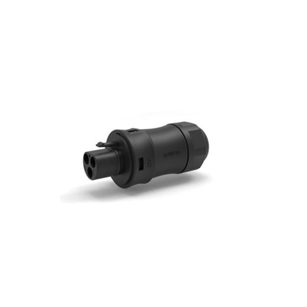IP67 Waterproof Power Connector with 500V AC Rating and Three Core Design for Photovoltaic Solar Micro Inverter