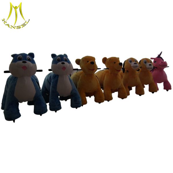 Hansel new coin operated amusement rides indoor happy rides on animal for shopping mall