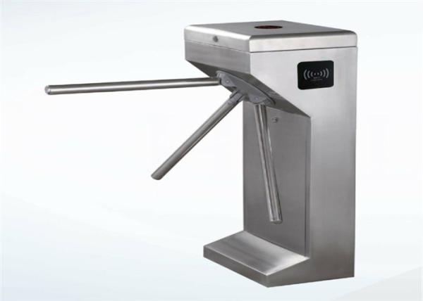 Vertical Waist Height Fingerprint Access Control Turnstiles Turn Style Door