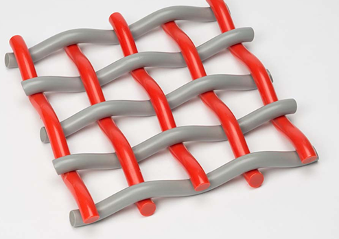 La pared de cortina decorativa acanaló la malla de alambre tejida prensada metal