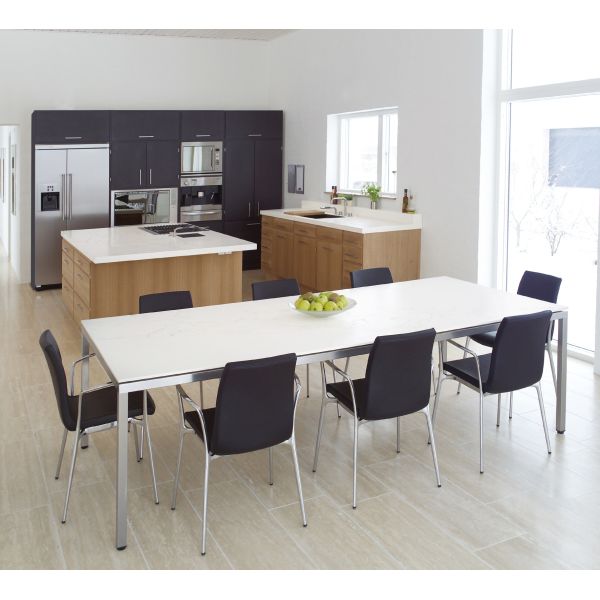 Пятнать плитки пола Bathroom Countertops устойчивого польского кварца Calacatta финиша каменные