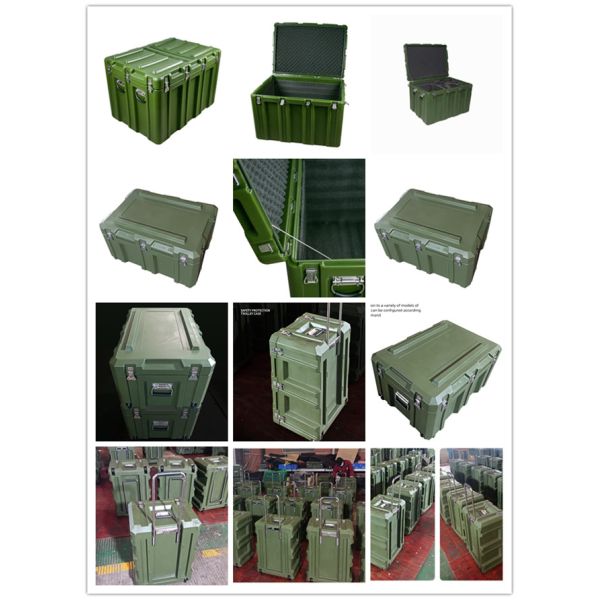LLDPE Foldable Military Camping Gear Box Rotomolded Waterproof