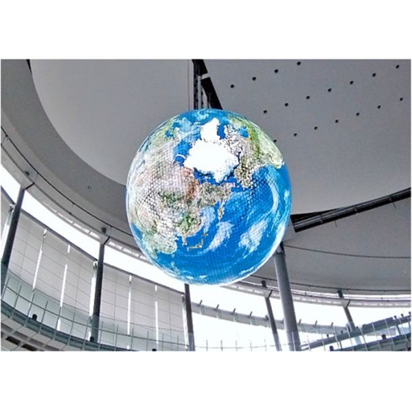P5mm Rotating LED Ball Display Screen Rental , Creative Led Globe Display HD