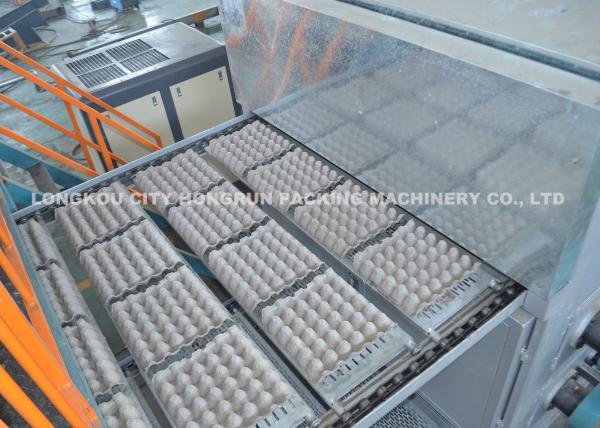 4000pcs/h 8 toma partido tipo giratório máquina automática da bandeja do ovo da linha de secagem de 6 camadas
