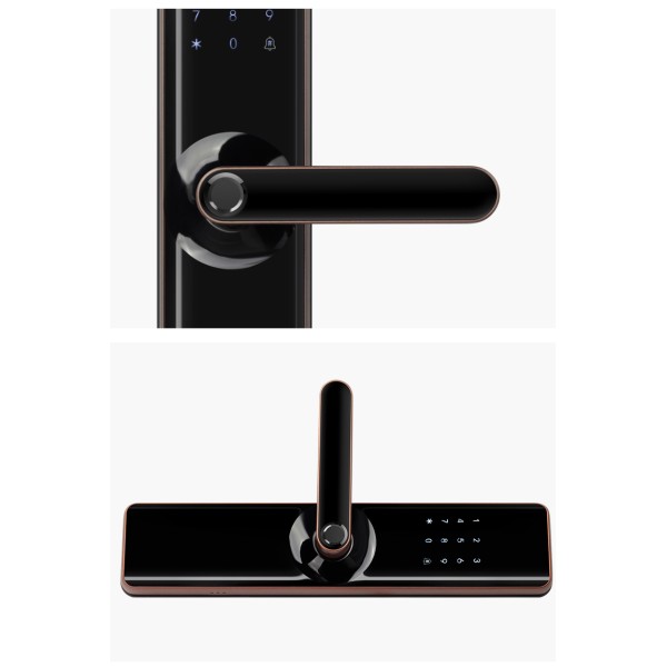 YAGU Smart Office Secure RFID Key Card Lock Digital Door Lock with Keyless Key Cylinder for Wood Doors for Hotel TTlock&TUYA