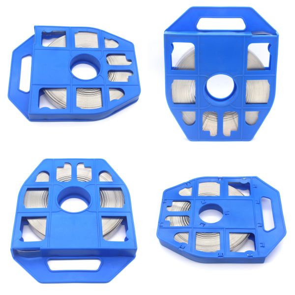 Длина 30м/50м Горячая продажа SS 201/304 Пластиковая коробка Регулируемая лента из нержавеющей стали