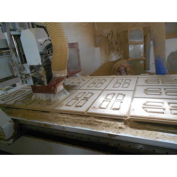 PVC Shutter Style Cabinet Doors MDF Laminated Kitchen Wall Cupboard Doors