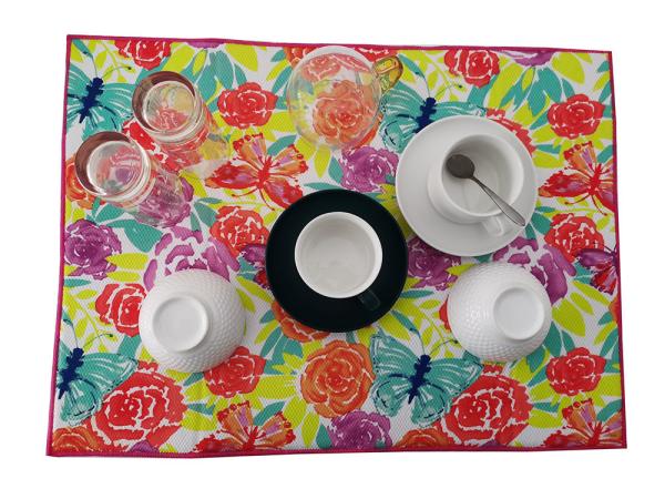 46x60cm Printing Decorative Dish Drying Mat Kitchen Counter Drain Mats