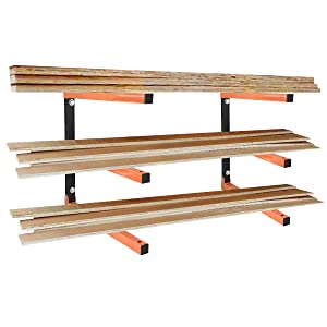 Стенная стойка для хранения древесины с 6-уровневой системой