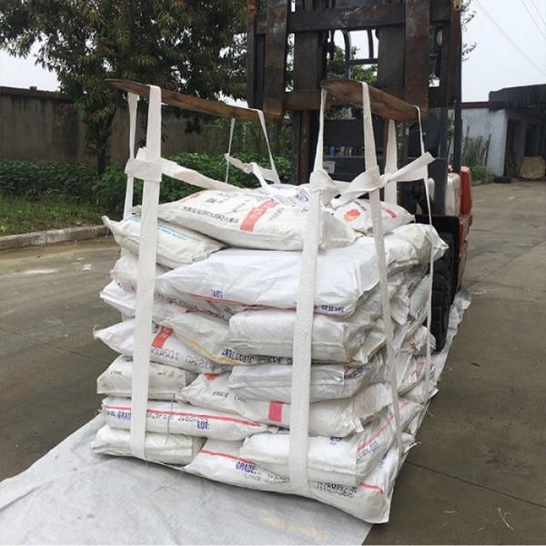 PP Flat Bottom Sling Bag 1 Ton For Sand Cement Sugar Salt 4 Side Seam Loop