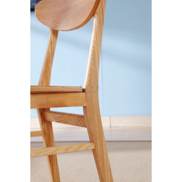 Simple Style Solid Ash Wood Modern Wooden Dining Room Chair