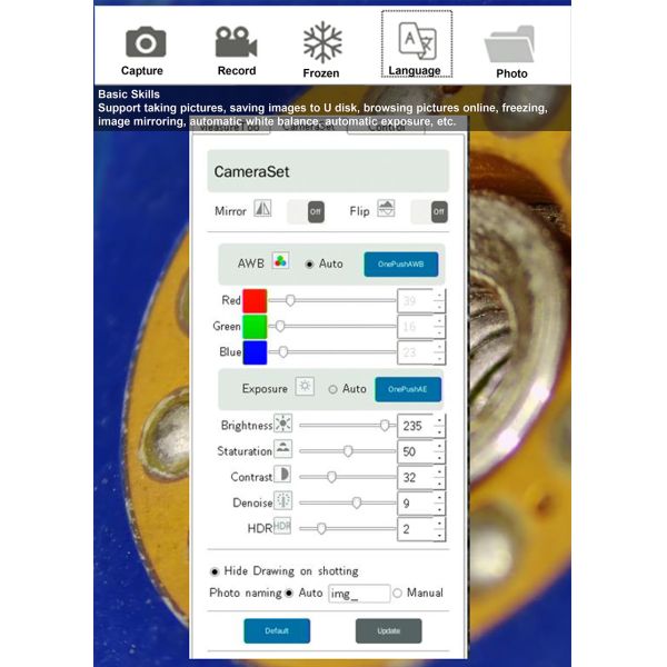 Автомобиль микроскопа 2D/3d A21.1611 OPTO EDU видео- вращает для того чтобы просигналить двойной свет