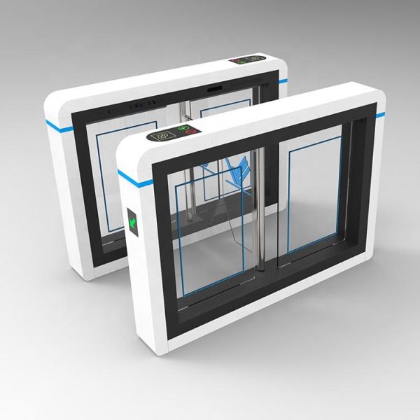 Sports Exhibition Gym Automatic Entrance Turnstiles With RFID Card QR Code Fingerprint