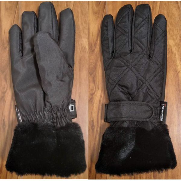 fake fur winter gloves