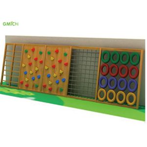 Freely Design Wooden Playground Equipment 800*60*220CM Sturdy Structure