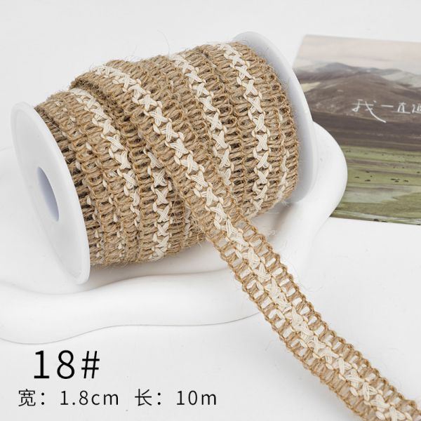 Рождественская коричневая ленточка из лопатки 5 мм-45 мм