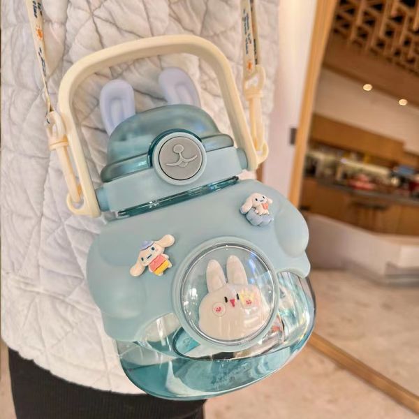 Custom Color Options Portable Cuddle Rabbit Water Bottle Attractive Styles Kids