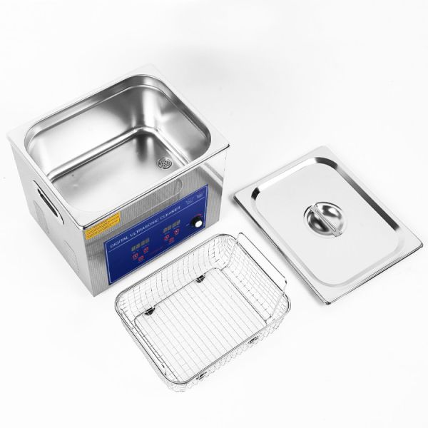 Nettoyeur à ultrasons de 10 litres avec température réglable de 20 à 80℃ et puissance de 0 à 240W pour un effet de nettoyage élevé