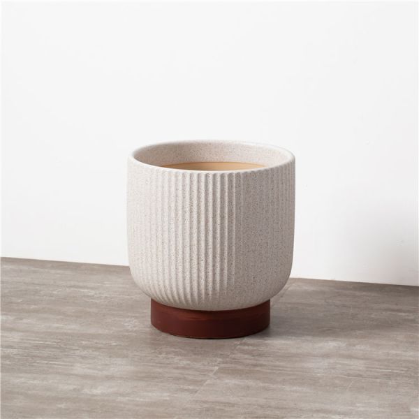 European style high quality matte plant flower pots cheap outdoor garden floor decoration ceramic pots