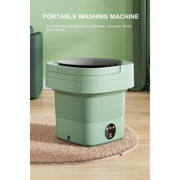 Plastic Tub Fully-automatic Portable Mini Folding Washing Machine for Underwear Socks