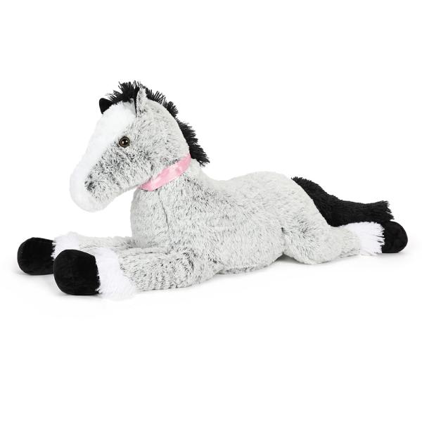 MorisMos 47 Inch Realistic Giant Horse Pillow Soft 4ft Long PP Filled Stuffed Pony Toy for Boys Girls Cute Style for Parties
