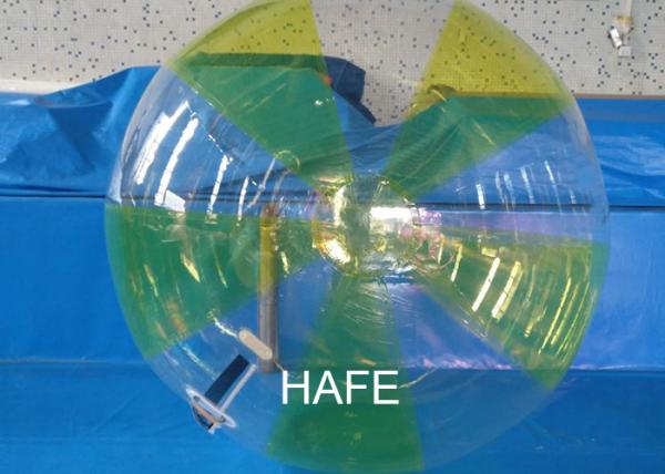 Balón inflables de 2 m de PVC multicolor para caminar en el agua con cremalleras para piscina, lago, playa