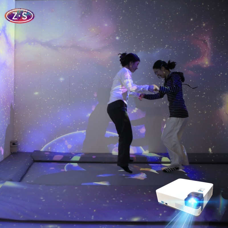 Interactive Trampoline Projection Playground Game Experience for Kids And