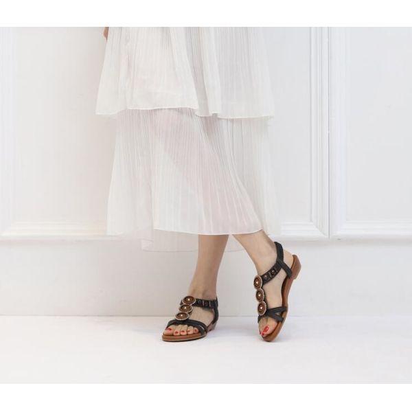 Women Sandals Bohemian Beaded Beach Sandals Roman Shoes Casual Sandals