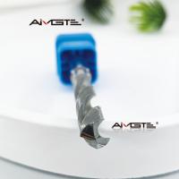 2 Flûte DIN 6535 Forage à carbure Bit Solid Tungstène Carbide Forage à charpente droite Pour l'acier inoxydable HRC60 Dureté TiAlN revêtu Forage CNC de précision
