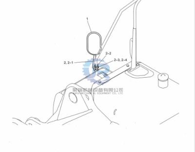 2456Z416 Mirror Excavator Wear Parts For SkSK330-8 SK350LC-8
