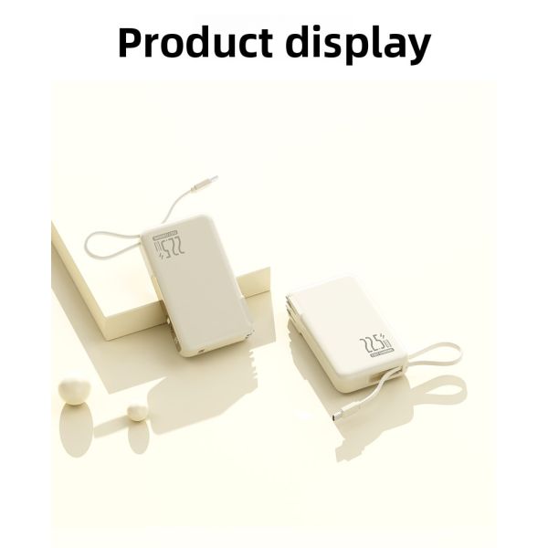 ABS Plastic AC Adapter Power Bank Lithium Polymer Battery Type 10000mAh