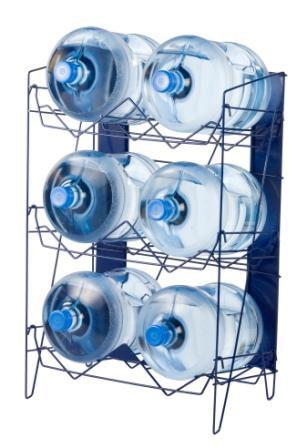 portable grey single gallon water bottle rack