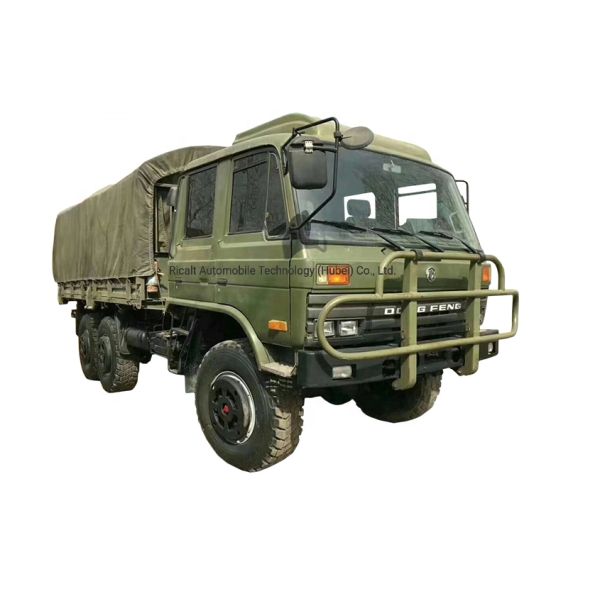 Высококачественный Донгфэн 4х4 6х6 дизельный внедорожник с огражденным грузовым баком и скоростной коробкой