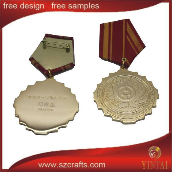 High quality 3D custom logo gold / nickel / bronzesports medal medallion