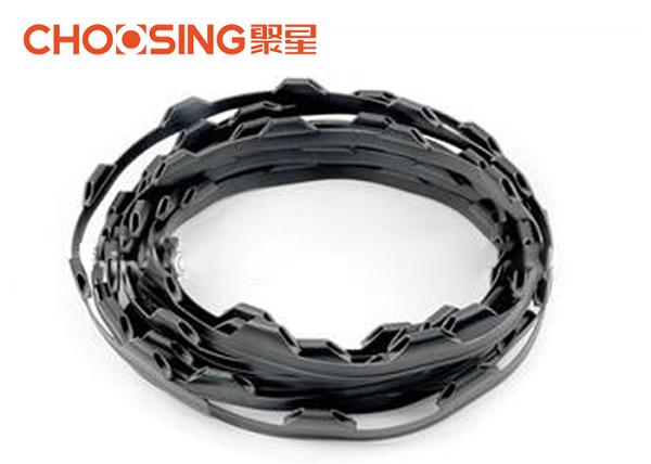 10cm Knot Distance Plastic Clip Strips Wear Resistant Soundless Under Strain