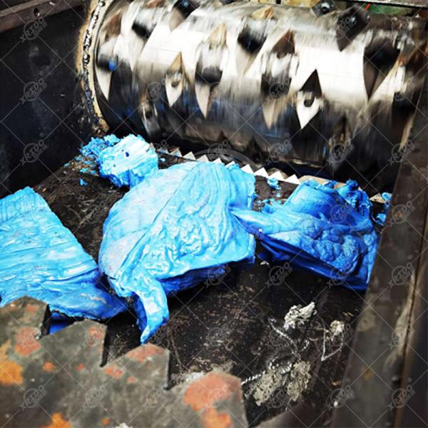 Single Shaft Plastic Shredder Machine for PVC PET ABS Recycling