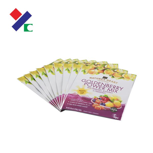 Durable 3 Side Seal Flat Pouch Printed Plastic Packaging Bags  ISO 9001 Approved