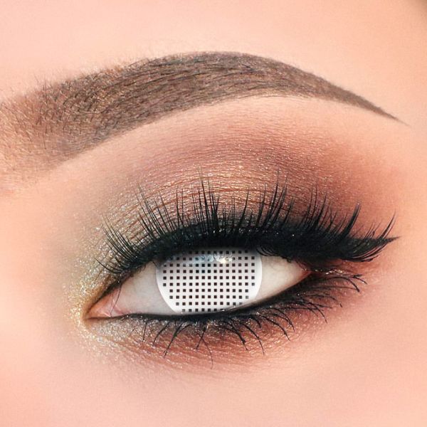 Кукла наблюдает контакты HEMA хеллоуина белые, контактные линзы KSSEYE Cosplay