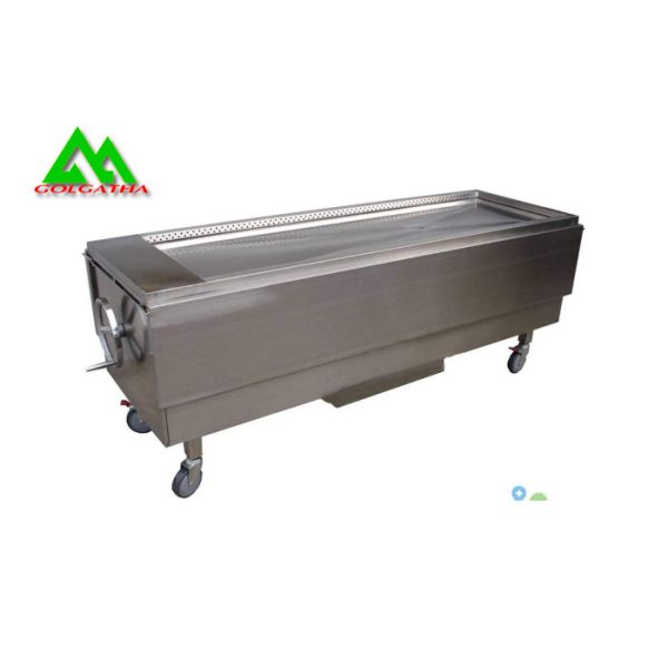 Medical Pathology Lab Equipment Stainless Steel Autopsy Table With Sink
