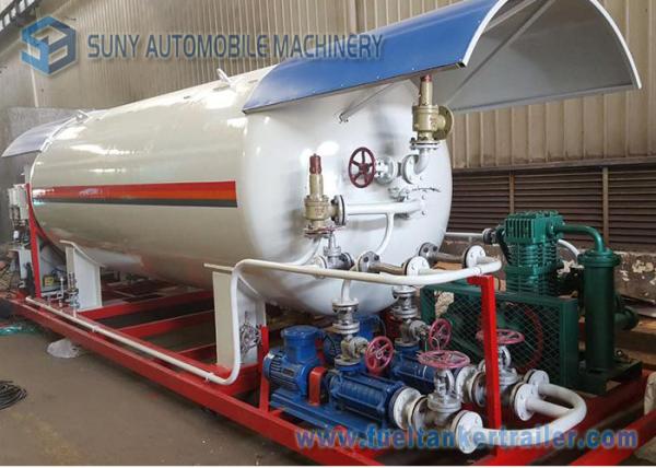 Lpg Tank Trailer Truck 20000l Lpg Skid Gas Tanker 10tons Lpg Skid Filling Station