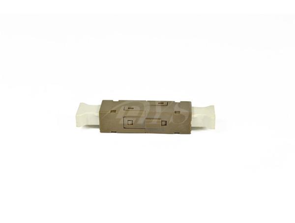 MU to MU Simplex Beige Fiber Optic Adapter For High EMI / RFI Environments