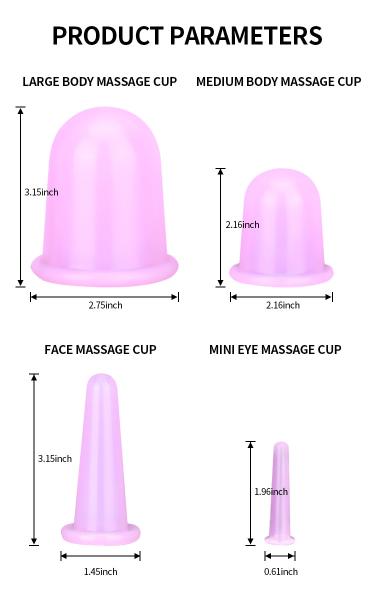 A venda quente limpa os copos colocando faciais do silicone da massagem que colocam desse modo grupos