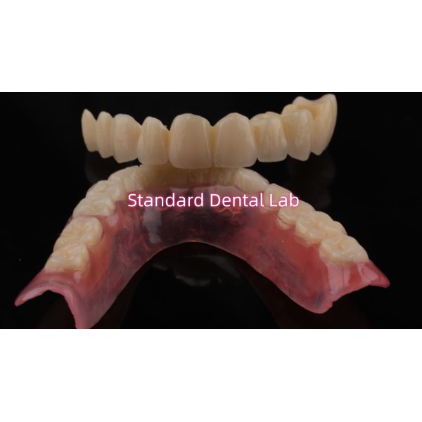 Высокопрочный и естественный по внешнему виду слоистый фарфор для слоистой стоматологии Циркония корона Китай стоматологическая лаборатория